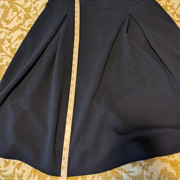 Lane Bryant Navy Blue Textured Dress with Pockets - Picture 9 of 9